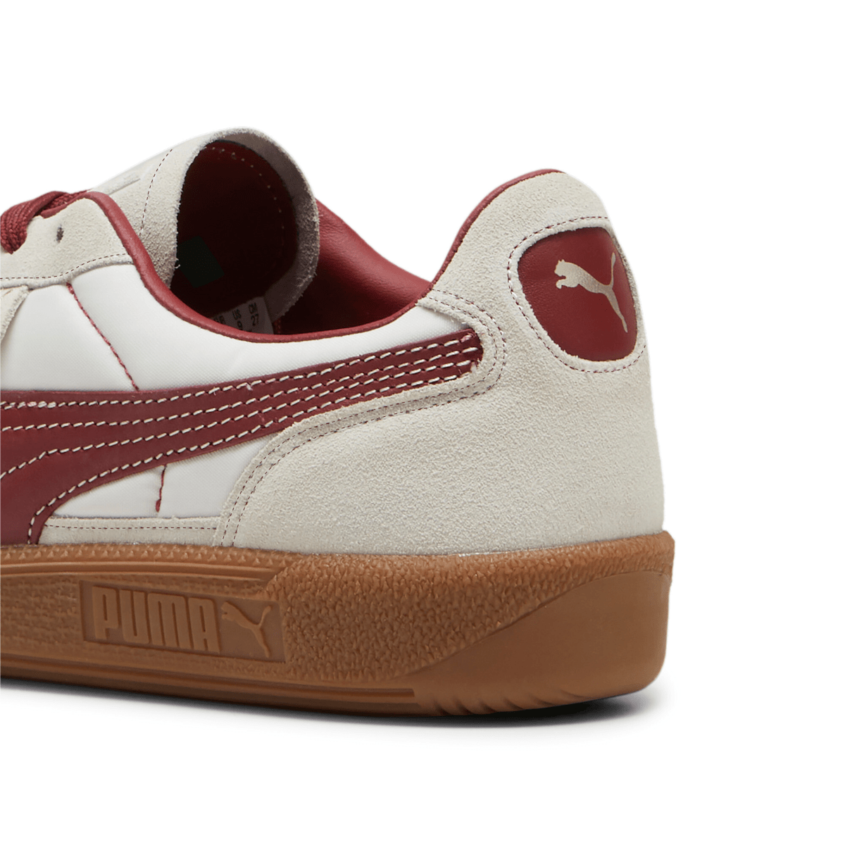 Tênis Puma Palermo OG Unissex - Branco quente / Vermelho intenso - Foto 3