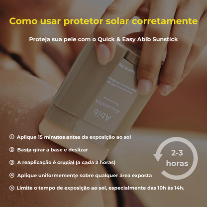 ABIB - Barra Protetora Solar Quick Sunstick SPF50+ PA++ 22g