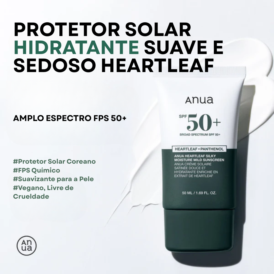 Protetor Solar Suave e Hidratante Heartleaf Silky