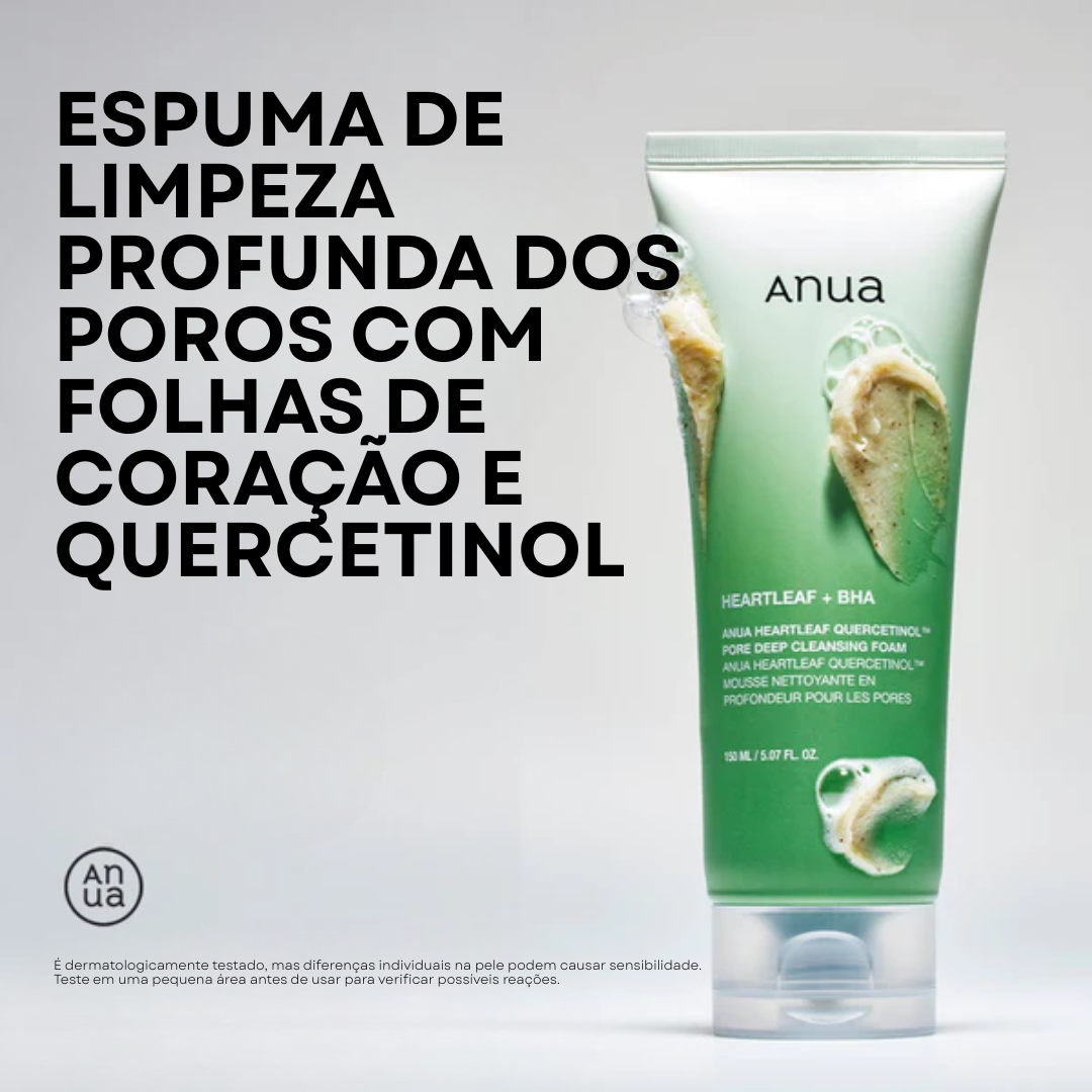 Espuma de Limpeza Profunda para Poros Heartleaf Quercetinol