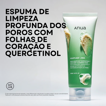 Espuma de Limpeza Profunda para Poros Heartleaf Quercetinol
