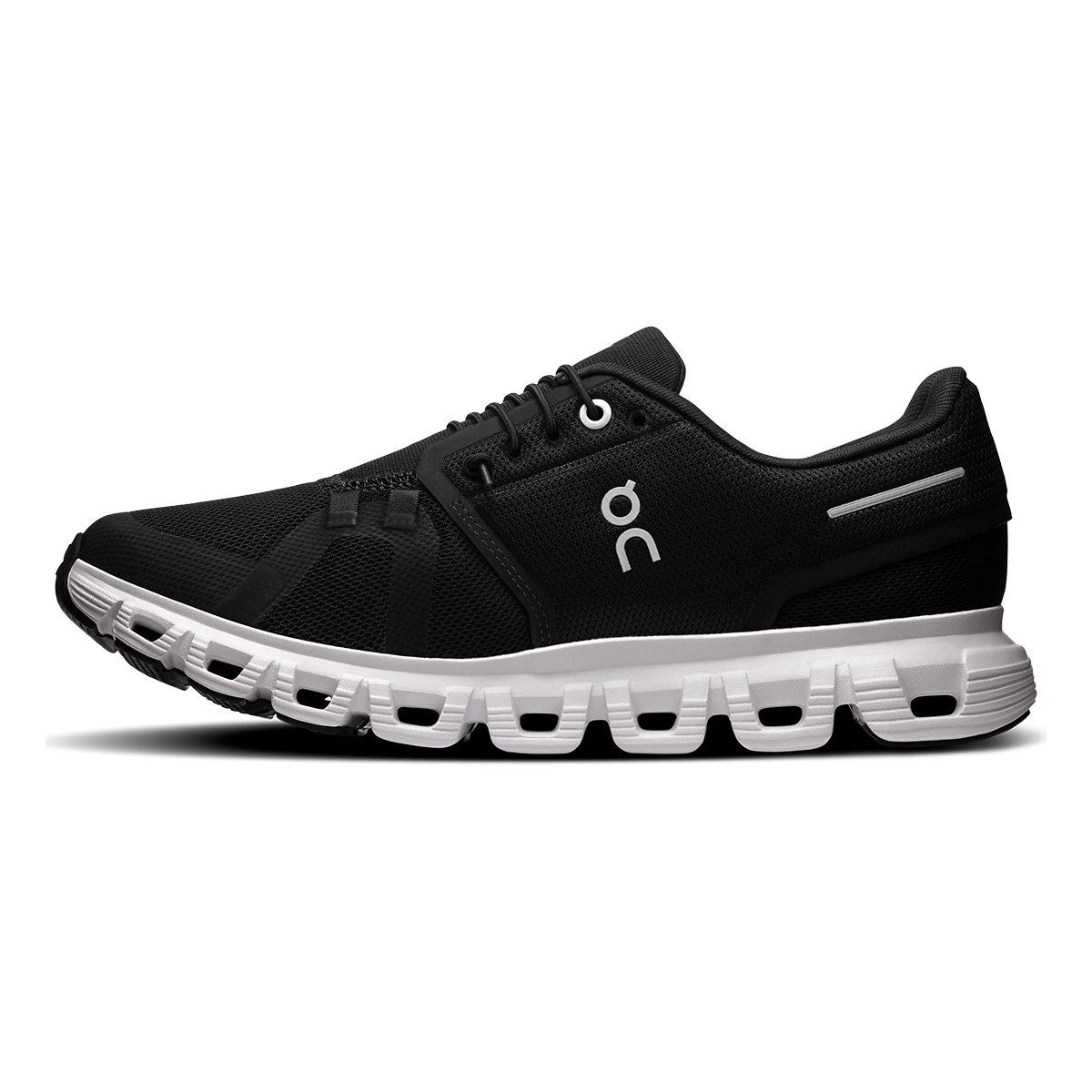 Tênis On Cloud 6 Feminino - Preto / Branco - vista 2