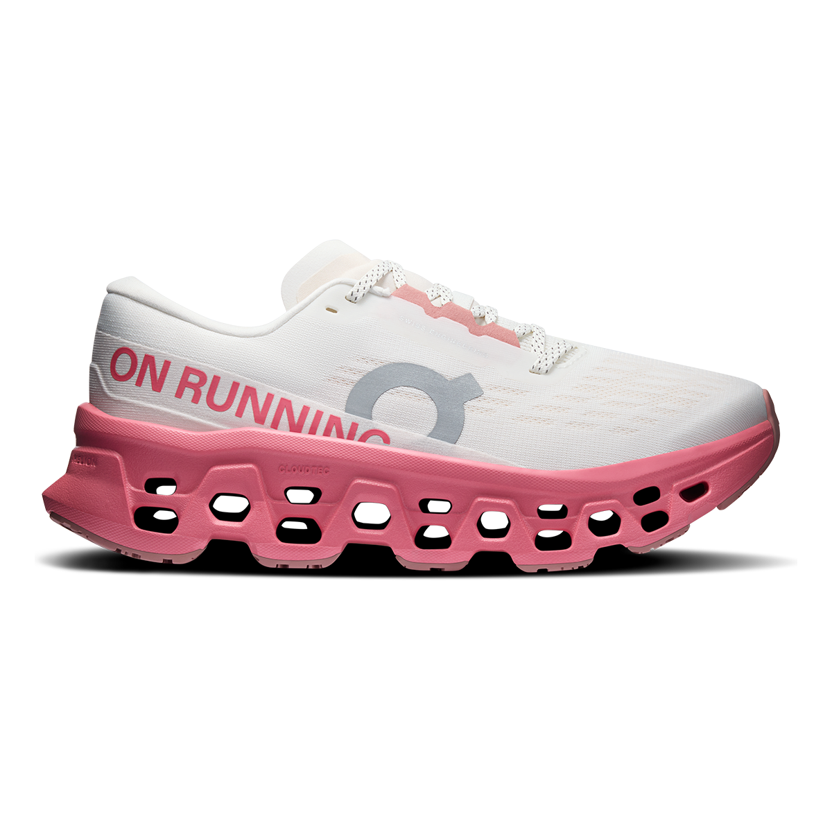 Tênis On Cloudmonster 3 Feminino - Marfim / Rosa camélia - vista 1