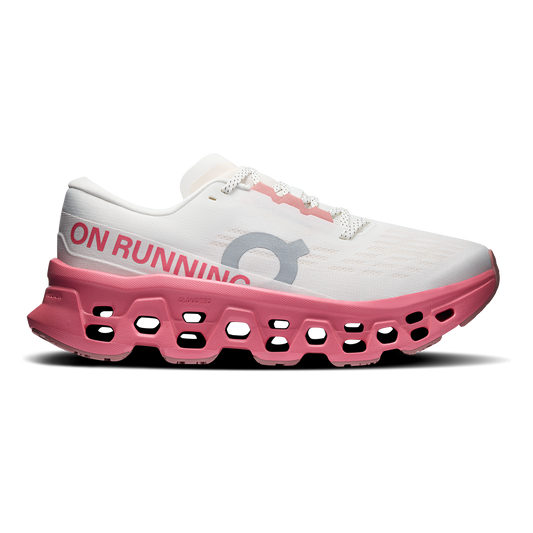 Tênis On Cloudmonster 3 Feminino - Marfim / Rosa camélia - vista 1