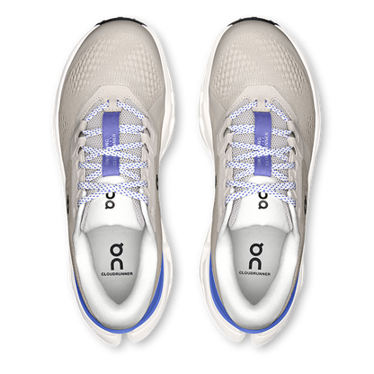 Tênis On Cloudrunner 3 Feminino - Pérola / Azul marinho - vista 3