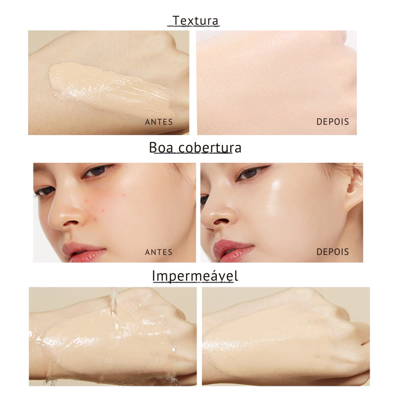 Base Líquida Clara e Hidratante HISYI – 30ml