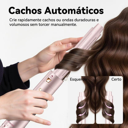 GOKOCO Modelador de Cabelo 5 em 1 Bivolt – Escova Secadora de Alta Velocidade com Íons, Alisador e Modelador