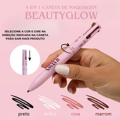BeautyGlow - Caneta 4 em 1 de Maquiagem