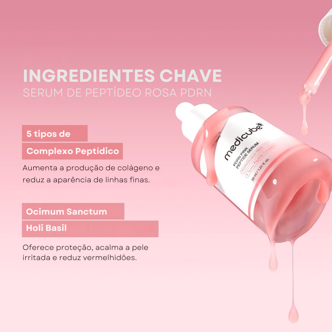 Sérum PDRN de Peptídeos Rosa
