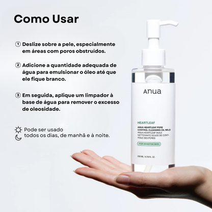 Óleo de Limpeza Suave para Poros Heartleaf