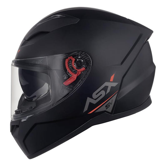 Capacete Moto ASX City SV Fosco Preto com Óculos Interno Viseira Clear Unissex
