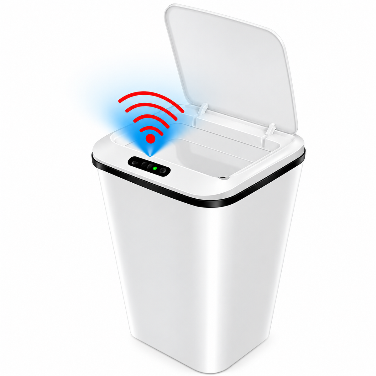 Lixeira com Sensor Automático Inteligente Abre Fácil em Toque Cesto Lixo Casa 16 Litros