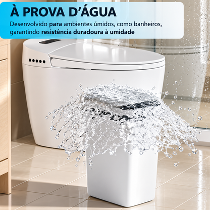 Lixeira com Sensor Automático Inteligente Abre Fácil em Toque Cesto Lixo Casa 16 Litros