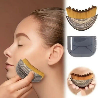 Compre 1 Leve 2 - Escova Manual para Limpeza Linfática com Cerdas Ovais para Peles Sensíveis e Linfedema Reduz Inchaço Facial Molde o Queixo Uso Prático e Eficaz