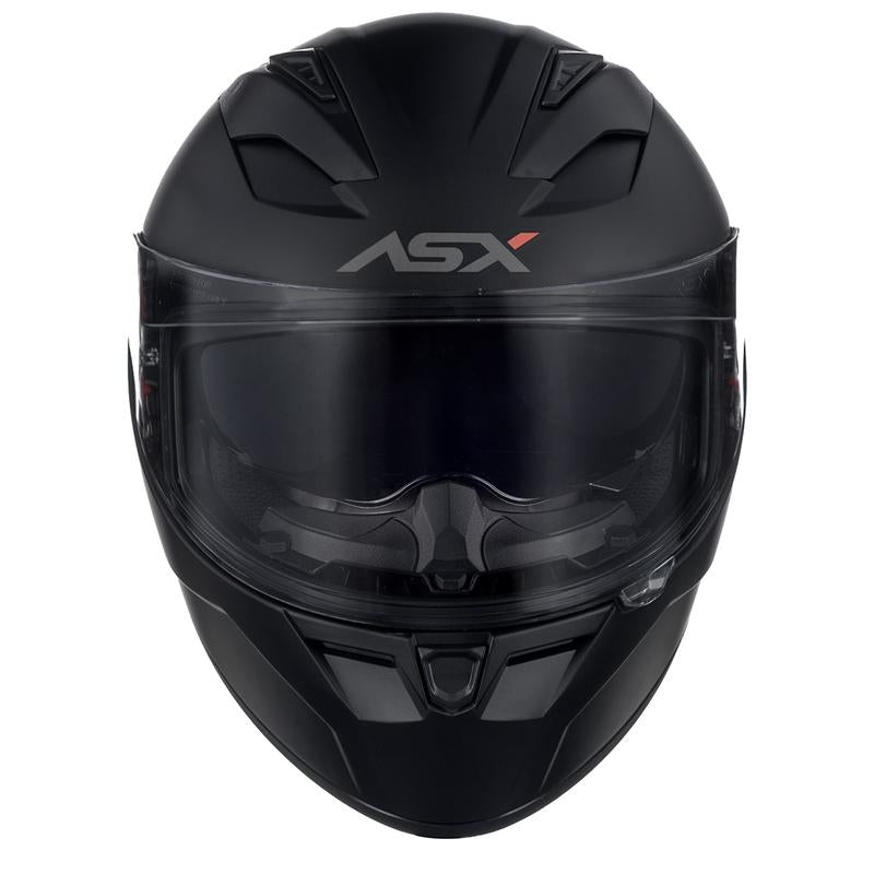 Capacete Moto ASX City SV Fosco Preto com Óculos Interno Viseira Clear Unissex