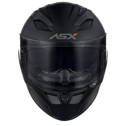 Capacete Moto ASX City SV Fosco Preto com Óculos Interno Viseira Clear Unissex
