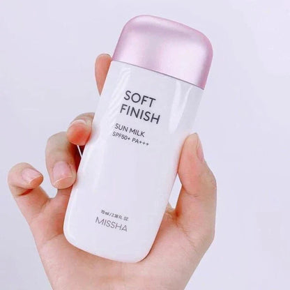MISSHA - Protetor Solar Soft Finish Sun Milk SPF50+/PA+++ 70ml
