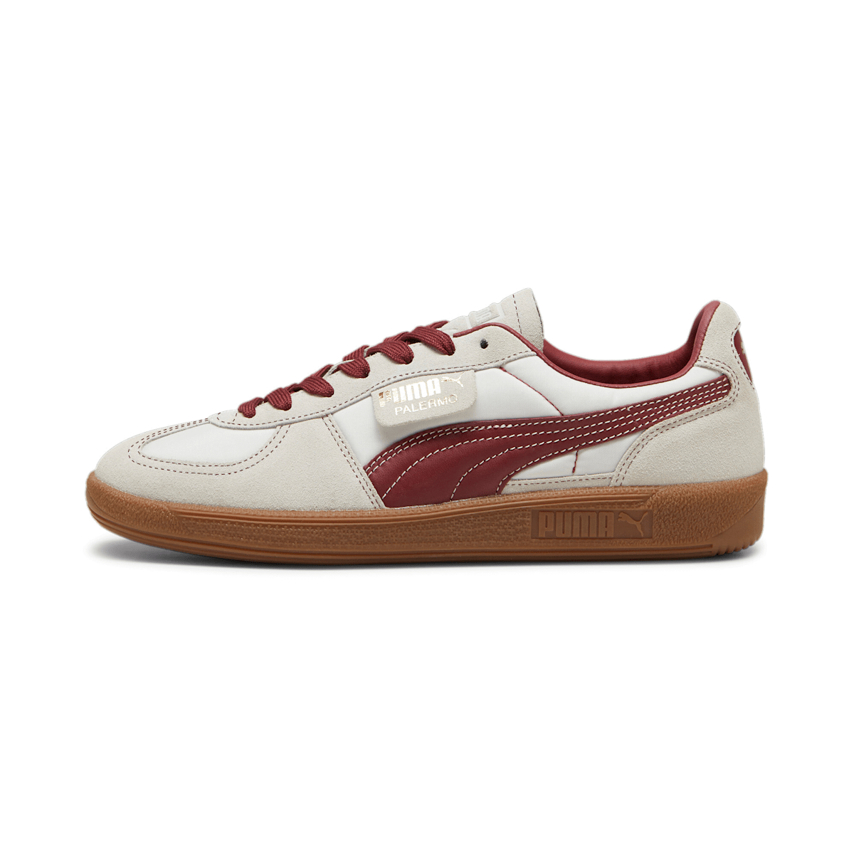 Tênis Puma Palermo OG Unissex - Branco quente / Vermelho intenso - Foto 1