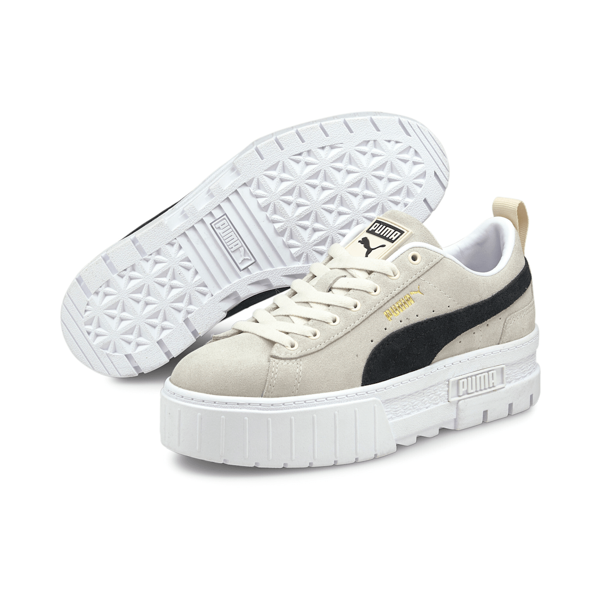 Tênis Puma Mayze Feminino - Marfim / Preto - Foto 2
